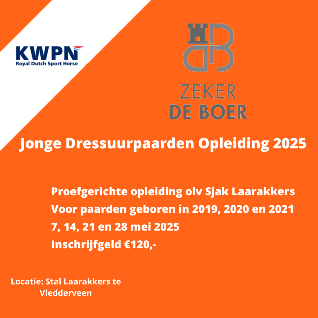 Zeker de Boer jonge dressuurpaarden opleiding
