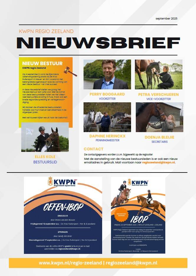 Nieuw regiobestuur aangesteld