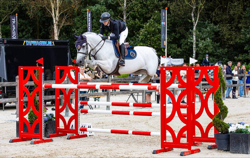 SK De Mortel: twee NMK-merries in de springrichting
