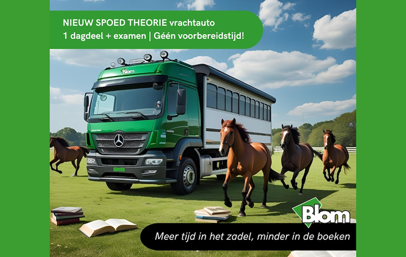Behaal het theorie-examen vrachtauto met de spoedcursus van Blom