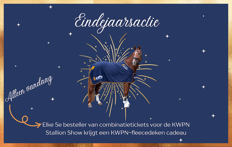 Eindejaarsactie: maak kans op een KWPN-deken bij aankoop combitickets
