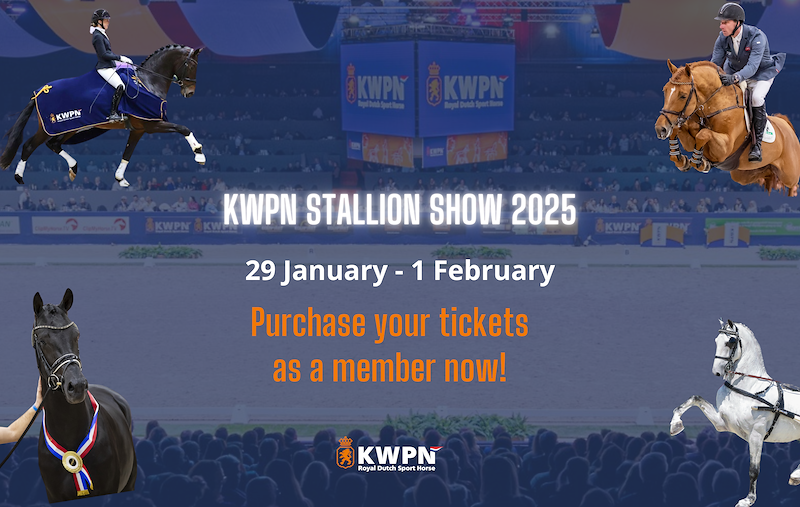 Ticket sales for the KWPN Stallion Show have started for members