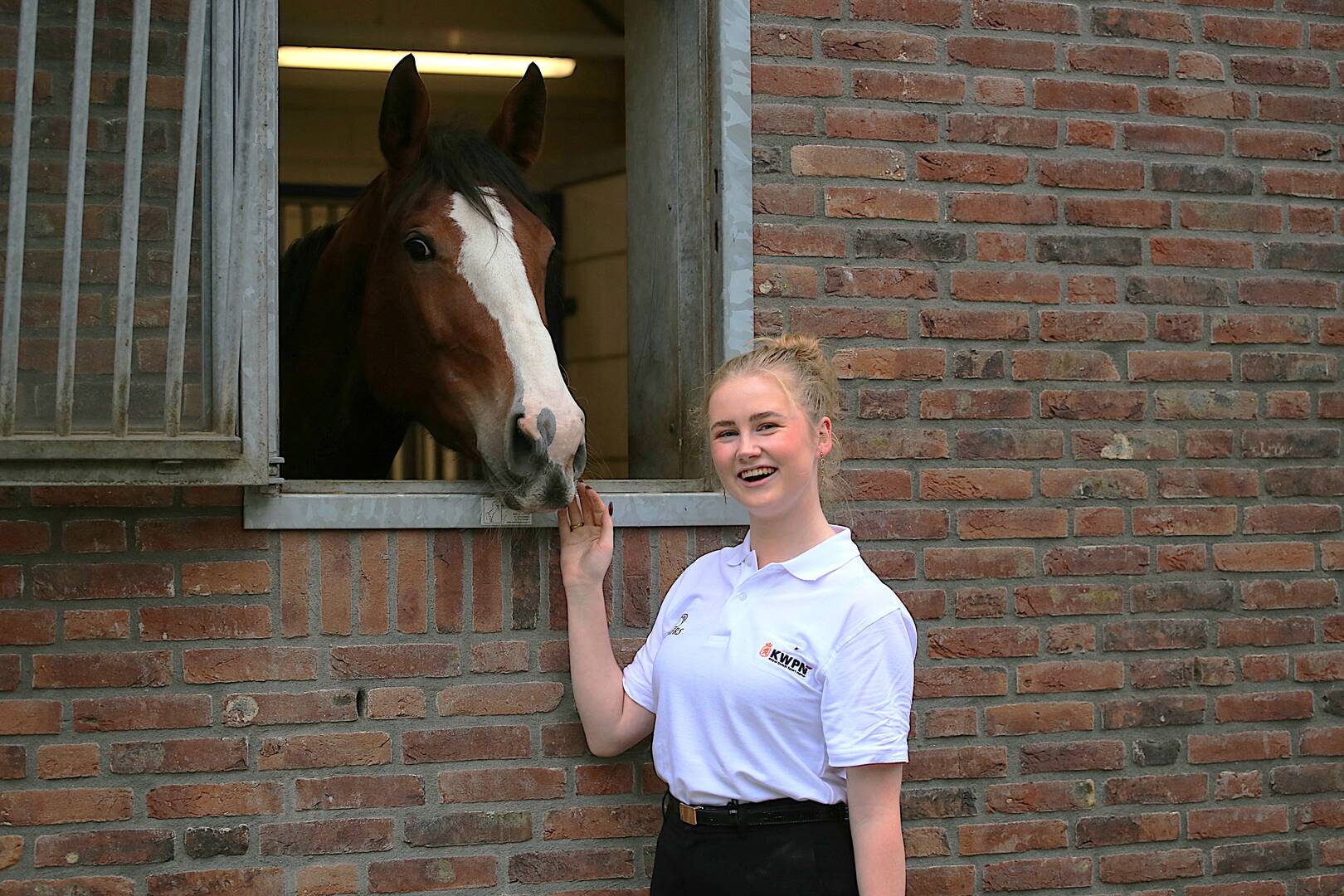 Nieuwe witte KWPN-polo nu verkrijgbaar voor de eerste bezichtiging